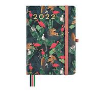 Finocam - Agenda 2022 Semana Vista Apaisada, de Octubre 2021 a Diciembre 2022 (15 meses) M4-118 x 168 mm Mínimal Design Selva Español