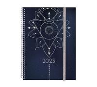 Finocam, Agenda 2023 Espiral Beta Semana Vista Horizontal Enero 2023, Diciembre 2023 (12 meses) Moon Portugués, SOBREMESA, E10, 155x212 mm, 751360923