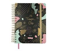 Finocam - Agenda 2024 Talkual Semana Vista Horizontal Enero 2024 - Diciembre 2024 (12 meses) Oro Español