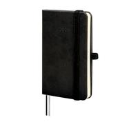 Finocam - Agenda 2026 Semana Vista Horizontal | Enero - Diciembre (12 meses) | Agenda Anual 2026 con goma elástica y 2 cintas punto | Tapa Dura Minimal Textura - Negro - Español