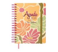 Finocam - Agenda 2026 Semana Vista Horizontal | Enero - Diciembre (12 meses) | Agenda Anual 2026 con goma elástica | Espiral Doble Tapa Dura Talkual - Ideas - Español