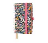 Finocam - Agenda 2026 Semana Vista Horizontal | Enero - Diciembre (12 meses) | Agenda Anual 2026 con goma elástica y 3 cintas punto | Tapa Dura Minimal Design - Flora - Español