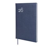 Finocam - Agenda 2026 Semana Vista Vertical | Enero - Diciembre (12 meses) | Agenda Anual 2026 | Encuadernada Tapa Dura acolchada Dynamic Milano - Azul - Catalán