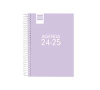 Finocam - Agenda Cool 2024 2025 1 Día Página Septiembre 2024 - Junio 2025 (curso lectivo) + Julio y Agosto resumidos Lila Catalán