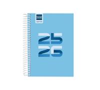 Finocam - Agenda Cool Curso 2025 2026 1 Día Página Septiembre 2025 - Junio 2026 (curso lectivo) + Julio y Agosto resumidos Azul Español