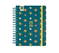 Finocam - Agenda Cosmo Curso 2025 2026 1 Día Página Septiembre 2025- Agosto 2026 (12 meses) Stars Español