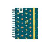 Finocam - Agenda Cosmo Curso 2025 2026 1 Día Página Septiembre 2025- Agosto 2026 (12 meses) Stars Español