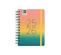 Finocam - Agenda Cosmo Curso 2025 2026 Semana Vista Horizontal Septiembre 2025- Agosto 2026 (12 meses) Iris Español