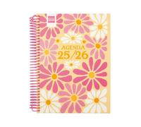 Finocam - Agenda Diva Curso 2025 2026 1 Día Página Septiembre 2025 - Junio 2026 (curso lectivo) + Julio y Agosto resumidos Spring Español