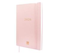 Finocam - Agenda Dotted 16 Meses 2025 2026 Semana Vista Horizontal Septiembre 2025 - Diciembre 2026 (16 meses) Rosa Internacional