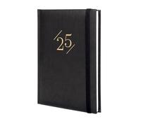 Finocam - Agenda Dynamic London 2025 Semana Vista Vertical Enero 2025 - Diciembre 2025 (12 meses) Negro Internacional