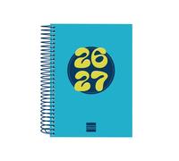 Finocam Cool Agenda Curso 2026 2027 Diaria| Azul · Español | 1 Día Página. Septiembre 2026 Junio 2027 (curso lectivo) + Julio y Agosto resumidos. Agenda escolar