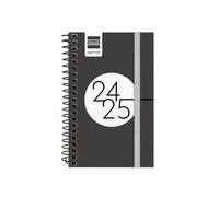 Finocam - Agenda Espir 2024 2025 Semana Vista Horizontal Septiembre 2024 - Agosto 2025 (12 meses) Negro Español