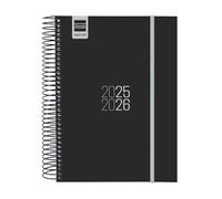 Finocam - Agenda Espir Curso 2025 2026 1 Día Página Septiembre 2025- Agosto 2026 (12 meses) Negro Español