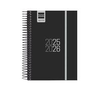 Finocam - Agenda Espir Curso 2025 2026 1 Día Página Septiembre 2025- Agosto 2026 (12 meses) Negro Español