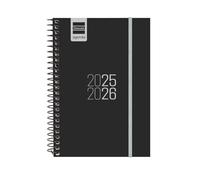 Finocam - Agenda Espir Curso 2025 2026 Semana Vista Horizontal Septiembre 2025- Agosto 2026 (12 meses) Negro Catalán