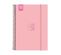 Finocam - Agenda Espir Curso 2025 2026 Semana Vista Horizontal Septiembre 2025- Agosto 2026 (12 meses) Rosa Catalán