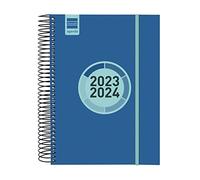 Finocam - Agenda Espir Label 2023 2024 1 Día Página Septiembre 2023 - Agosto 2024 (12 meses) Azul cobalto Catalán