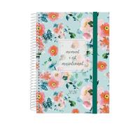 Finocam Agenda Espiral 2026 1 Día por página | Enero - Diciembre (12 meses) | Agenda anual 2026 con elástico | Cubierta de polipropileno en espiral Design Collection - Ahora - Español