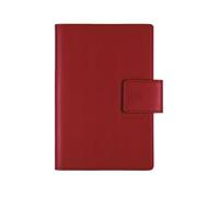 Finocam - Agenda Espiral con cubierta Anual 2026 Semana Vista Horizontal | Enero - Diciembre (12 meses) | Agenda con bloc de notas incluido y goma elástica | DuoUno - Burdeos - Español