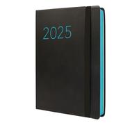 Finocam - Agenda Flexi Lisa 2025 1 Día Página Enero 2025 - Diciembre 2025 (12 meses) Negro Español