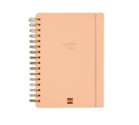 Finocam - Agenda Haiku 16 Meses 2025 2026 Semana Vista Horizontal Septiembre 2025 - Diciembre 2026 (16 meses) Coral Español