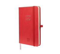 Finocam - Agenda Mínimal 18 Meses 2025 2026 Semana Vista Horizontal Julio 2025 - Diciembre 2026 (18 meses) Rojo Internacional