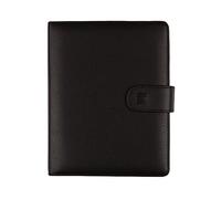 Finocam - Agenda Organizador 2026 1 Día Página | Enero - Diciembre (12 meses) | Agenda Organizador anillas con bloc de notas y portatarjetas | Open Leo.2 Negro - Catalán