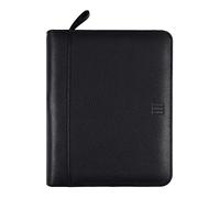 Finocam - Agenda Organizador 2026 de Piel con Cremallera Semana Vista Vertical | Enero - Diciembre (12 meses) | Agenda Organizador anillas | Open Piel Crem. Andrea Negro - Español