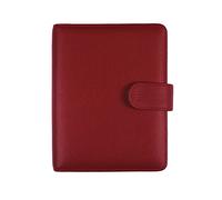 Finocam - Agenda Organizador de Piel 2026 Semana Vista Vertical | Enero - Diciembre (12 meses) | Agenda Organizador anillas con bloc de notas | Open Piel Andrea Burdeos - Catalán