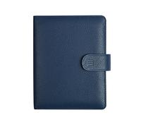 Finocam - Agenda Organizador de Piel 2026 Semana Vista Vertical | Enero - Diciembre (12 meses) | Agenda Organizador anillas con bloc de notas | Open Piel Andrea Azul - Catalán