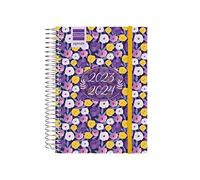 Finocam - Agenda Secundaria 2023 2024 1 Día Página Septiembre 2023 - Junio 2024 (curso lectivo) + Julio y Agosto resumidos Lilac Español