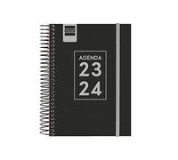 Finocam - Agenda Secundaria 2023 2024 1 Día Página Septiembre 2023 - Junio 2024 (curso lectivo) + Julio y Agosto resumidos Negro Español