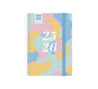 Finocam - Agenda Secundaria Curso 2025 2026 Semana Vista Horizontal Septiembre 2025 - Junio 2026 (curso lectivo) + Julio y Agosto resumidos Art Español