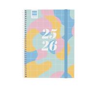 Finocam - Agenda Secundaria Curso 2025 2026 Semana Vista Horizontal Septiembre 2025 - Junio 2026 (curso lectivo) + Julio y Agosto resumidos Art Español