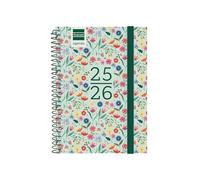 Finocam - Agenda Secundaria Curso 2025 2026 Semana Vista Horizontal Septiembre 2025 - Junio 2026 (curso lectivo) + Julio y Agosto resumidos Fiori Catalán