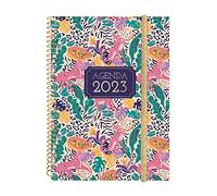 Finocam Agenda semanal 2023 Spiral Design Collection, (12 meses) Selva, mediana (E10-155 x 212 mm)