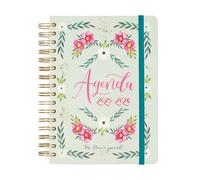 Finocam - Agenda The Flower Journal Curso 2025 2026 1 Día Página Septiembre 2025 - Agosto 2026 (12 meses) Verde Español