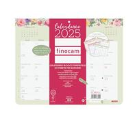Finocam - Calendario Bloc Design de pared con imán para escribir 2025 Layout mensual enero 2025 - diciembre 2025 (12 meses) italiano