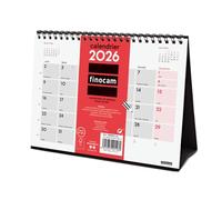 Finocam - Calendario de escritorio para calificar 2026 1 mes por página Enero - Diciembre 2026 (12 meses) | Calendario 2026 | Planificador mensual Neutral - Español