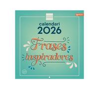 Finocam - Calendario de pared 2026 30x30 cm Mes Vista Enero - Diciembre 2026 + Sep.- Dic. 2025 (4 meses) reducidos | Calendario 2026 | Imágenes Frases inspiradoras - Catalán