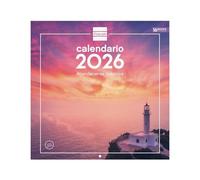 Finocam - Calendario de pared 2026 30x30 cm Mes Vista Enero - Diciembre 2026 + Sep.- Dic. 2025 (4 meses) reducidos | Calendario 2026 | Imágenes Atardeceres mágicos - Español