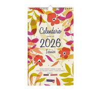 Finocam - Calendario de pared 2026 Mes Vista Enero - Diciembre (12 meses) | Calendario 2026 para anotar | Planificador mensual Talkual - Basic - Español