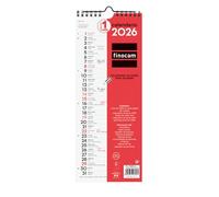 Finocam - Calendario de pared 2026 Mes Vista Enero - Diciembre (12 meses) | Calendario 2026 para anotar | Planificador mensual Neutro - Español