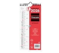 Finocam - Calendario de pared 2026 Mes Vista Enero - Diciembre (12 meses) | Calendario 2026 para anotar | Planificador mensual Neutro Catalán