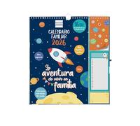 Finocam - Calendario de Pared Plus 16 Meses 2025 2026 Mes Vista Septiembre 2025 - Diciembre 2026 (16 meses) Familiar Español