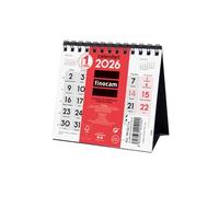 Finocam - Calendario de Sobremesa Números Grandes 2026 Mes Vista Enero - Diciembre (12 meses) | Calendario 2026 | Planificador mensual Neutro Catalán