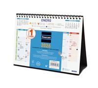 Finocam - Calendario de sobremesa para escribir 2026 Mes Vista Enero - Diciembre (12 meses) | Calendario 2026 para anotar | Planificador mensual Color - Español