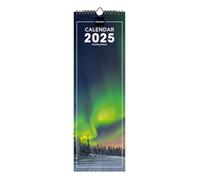Finocam - Calendario Imágenes de Pared 15x48 Internacional 2025 Mes Vista Enero 2025 - Diciembre 2025 (12 meses) Nature Internacional