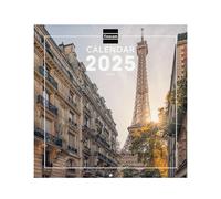 Finocam - Calendario Imágenes de Pared Internacional 2025 Mes Vista Enero 2025 - Diciembre 2025 (12 meses) Paris Internacional